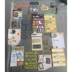 Travel-Themed Scrapbook Stickers & Embellishments Lot